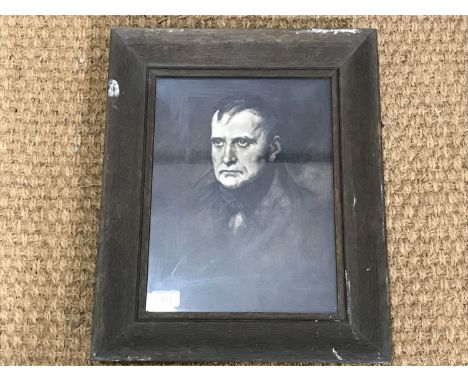 (19th Century) Portrait of Napoleon, print, framed under glass, 34 x 26 cm 