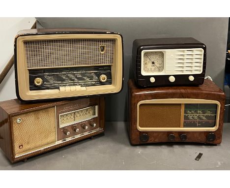 Four vintage radio's 