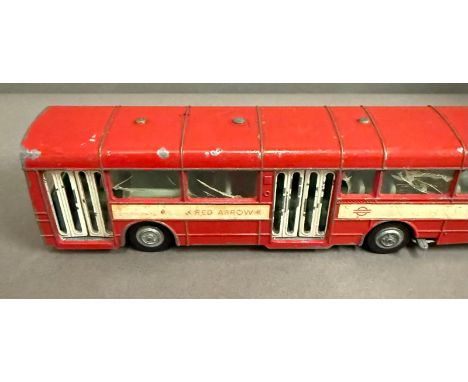 A Dinky toys single deck red arrow London bus 