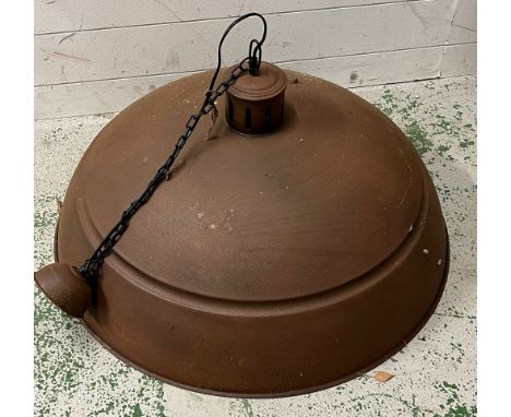 Seraphin rusted look metal pendant industrial style lamp (H45cm Dia82cm)
