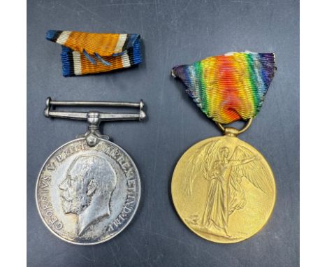 A British WWI War and Victory Medal 149246 CPL R R Hutton RAF