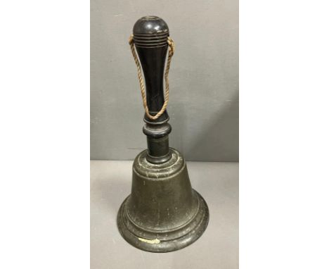 A bronze hand bell H40cm 