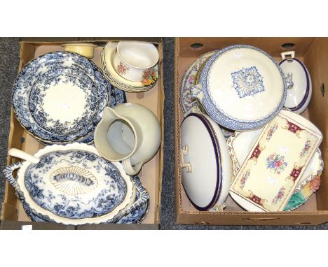 Decorative Ceramics - a Late Mayers Chatsworth pattern tureen and cover, ladel, side plates, others; a Melba, Whieldon ware t