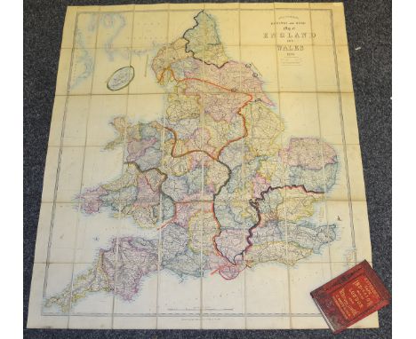 Maps - Extended Tape Indicator Map of London and Visitors Guide, C. Smith & Son, [London c.1890], original red cloth, 12mo; S