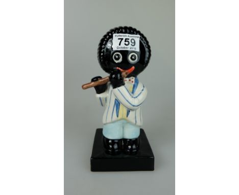 Carlton Ware Large Figurine of a Golly Playing a Flute, Marked show special to base