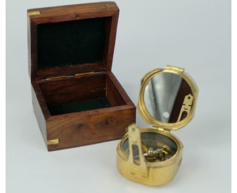 Stanley natural sine compass in wooden case