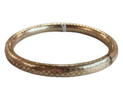 VICTORIAN ROLLED GOLD SLAVE BANGLE 