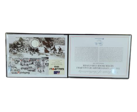 THE 100TH ANNIVERSARY OF GALLIPOLI SILVER PROOF COIN COVER 