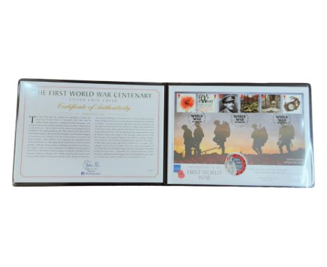 THE FIRST WORLD WAR CENTENARY SILVER COIN COVER 