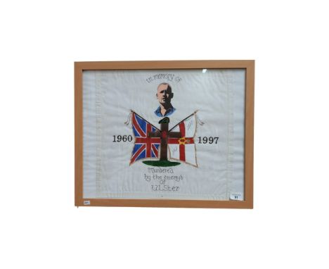 FRAMED LOYALIST PRISON ART HANDKERCHIEF