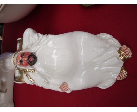 An Italian ceramic bowl in the form of a reclining Sheik  