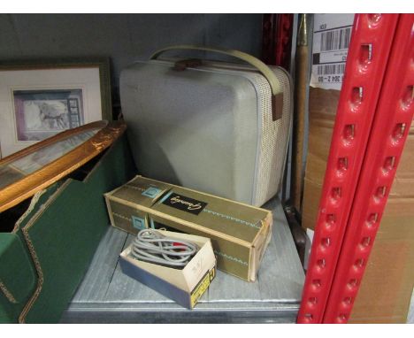 A Grundig TK14 reel to reel tape recorder, A Telsco CM-30 crystal microphone and a Grundig microphone extension lead (15 yds)