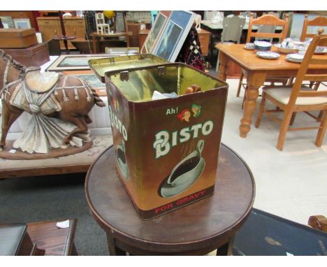 A vintage Oxo tin containing cigarette cards and silks, two smokers' pipes, a Rototherm meat thermometer, a selection of plat