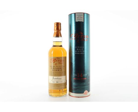 ARRAN 14 YEAR OLD FOUNDER'S RESERVE ISLAND SINGLE MALT 43% ABV / 70clStill a relative youngster in whisky terms, Arran distil
