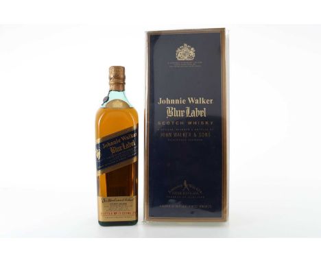 JOHNNIE WALKER BLUE LABEL 75CL BLENDED WHISKY  43% ABV / 75cl  When John Walker opened a grocery, wine and spirits shop in th