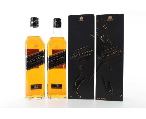 2 BOTTLES OF JOHNNIE WALKER 12 YEAR OLD BLACK LABEL BLENDED WHISKY  Both 40% ABV / 70cl  Qty: 2  When John Walker opened a gr