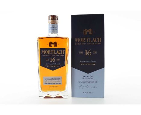 MORTLACH 16 YEAR OLD DISTILLER'S DRAM SPEYSIDE SINGLE MALT  43.4% ABV / 70cl  Dubbed “the Beast of Dufftown” by whisky writer