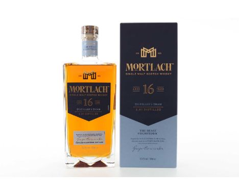 MORTLACH 16 YEAR OLD DISTILLER'S DRAM SPEYSIDE SINGLE MALT  46.4% ABV / 70cl  Dubbed “the Beast of Dufftown” by whisky writer
