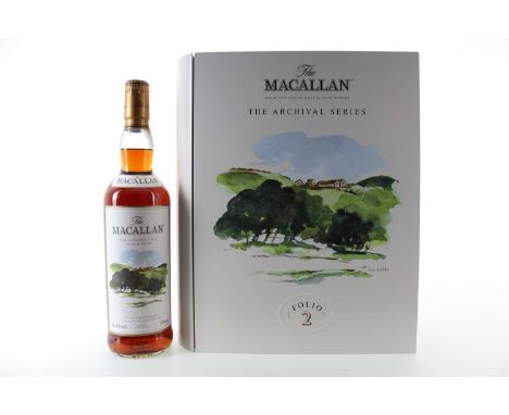 MACALLAN ARCHIVAL SERIES FOLIO 2 SPEYSIDE SINGLE MALT  43% ABV / 70cl  There are few distilleries in the world quite so rever