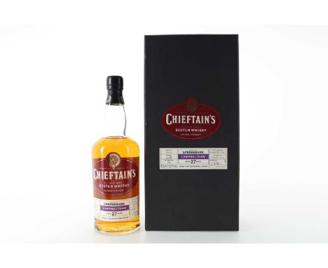 SPRINGBANK 1975 27 YEAR OLD CHIEFTAIN'S CAMPBELTOWN SINGLE MALT  Distilled: 12/1975Bottled: 03/2003Cask #35281 of 192 bottles