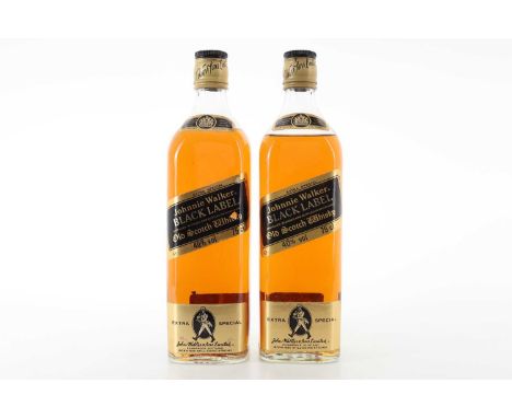 2 BOTTLES OF JOHNNIE WALKER BLACK LABEL 75CL BLENDED WHISKY  Both 40% ABV / 75cl  Qty: 2  When John Walker opened a grocery, 