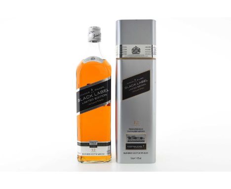 JOHNNIE WALKER 12 YEAR OLD BLACK LABEL MCLAREN EDITION 1L BLENDED WHISKY  43% ABV / 1L  When John Walker opened a grocery, wi