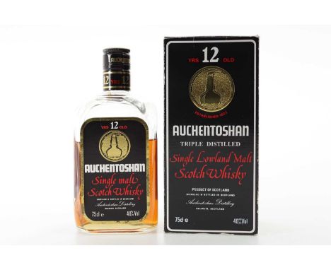 AUCHENTOSHAN 12 YEAR OLD 1980S 75CL LOWLAND SINGLE MALT  40% ABV / 75cl  Auchentoshan is part of a small minority of Scottish