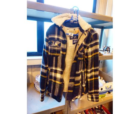 Super Dry shirt, size M and a fur lined coat