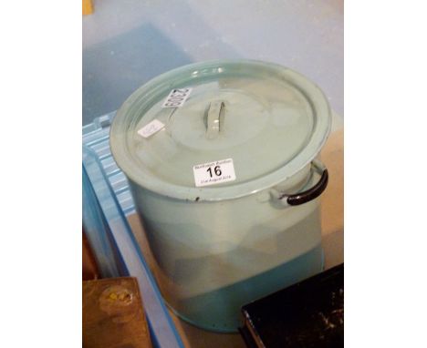 Enamel kitchen storage bin