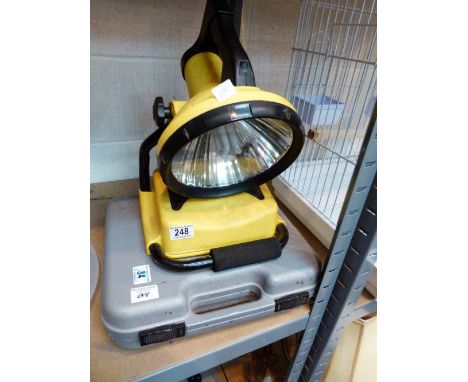 Clarke portable flood light and a Power Devil cordless drill