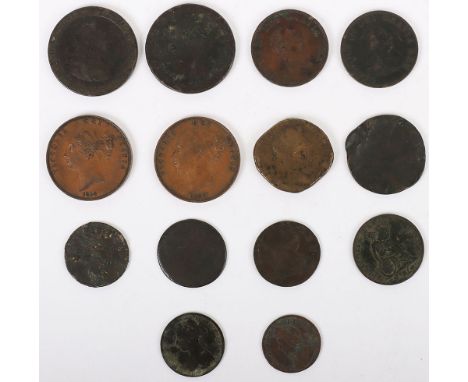 Victoria (1837-1901) Penny, 1853, VF, with 1859 penny, and various Georgian pennies and halfpennies including George IV 1826 