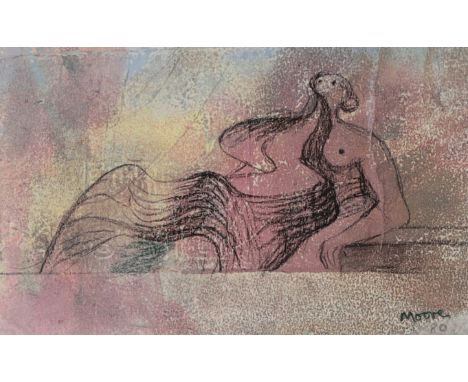 Henry Moore OM CH FBA, British, 1898-1986,Reclining Figure, 1980;lithograph on Fabriano paper, from 'Moore: a Cura di Carmine