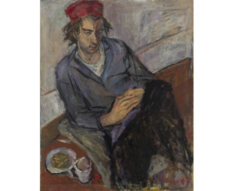 E. Chizhik,&nbsp;possibly Ukrainian, active 1960s -&nbsp;Portrait, 1967;&nbsp;oil on board, signed and dated lower right 'E 6