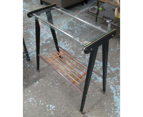 CONSOLE TABLE, mid century atomic design, 79cm x 35cm x 83cm.