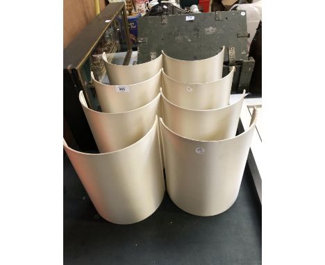 SEVEN HALF LAMP SHADES 