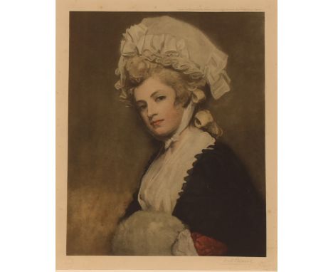 A coloured portrait print,&nbsp;pencil signed to mount, published Rapheal Tuck &amp; Sons, proof edition&nbsp;