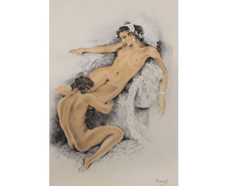 Edouard Chimot, a collection of nude lithograph illustrations, unframed