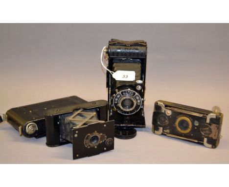 A Balda Juwella Anastigmat; a cased Eastman Kodak pocket camera, and various cameras for restoration