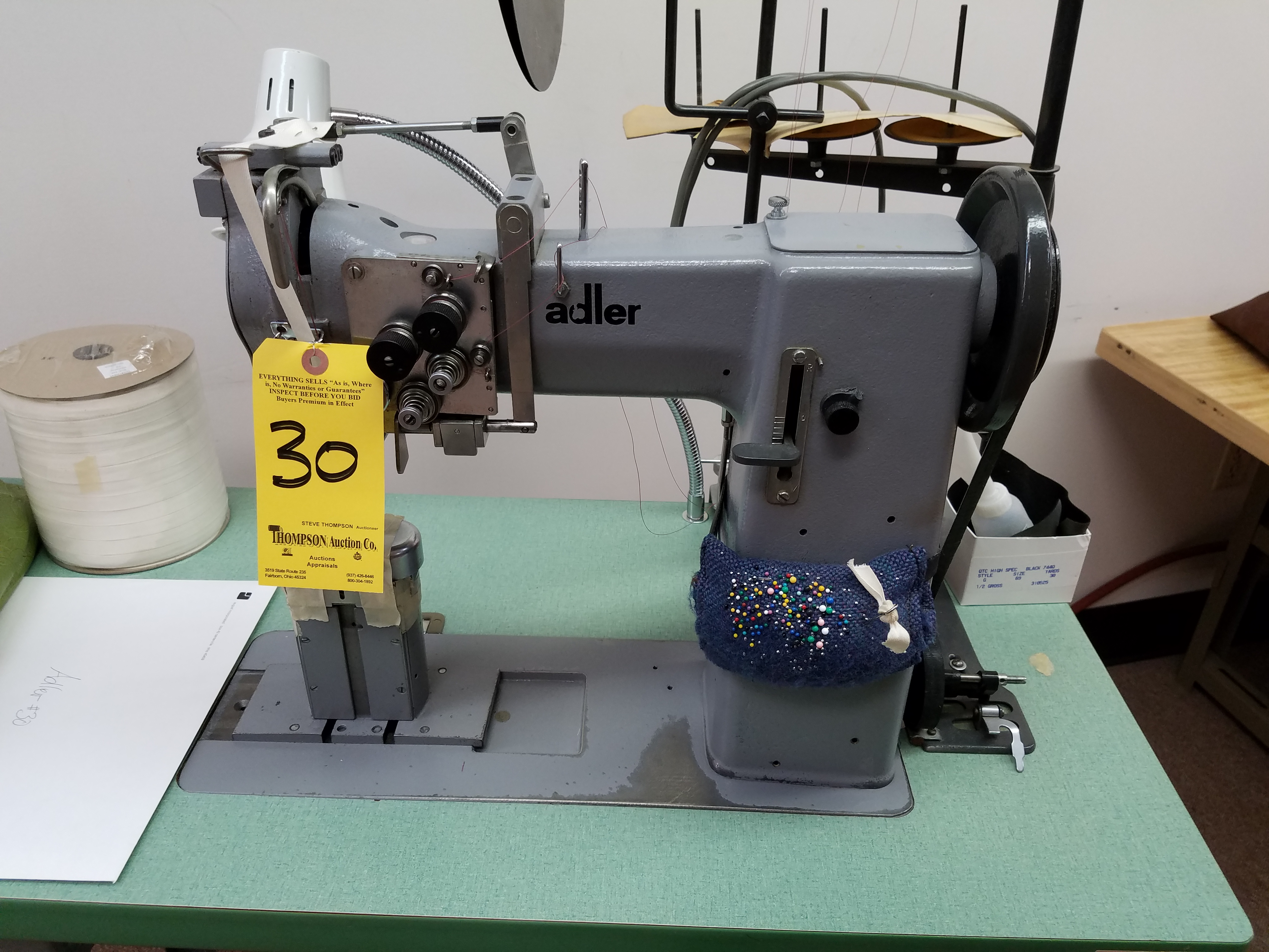 Adler Double Needle Industrial Sewing Machine Model 168263 NH4, 48 in