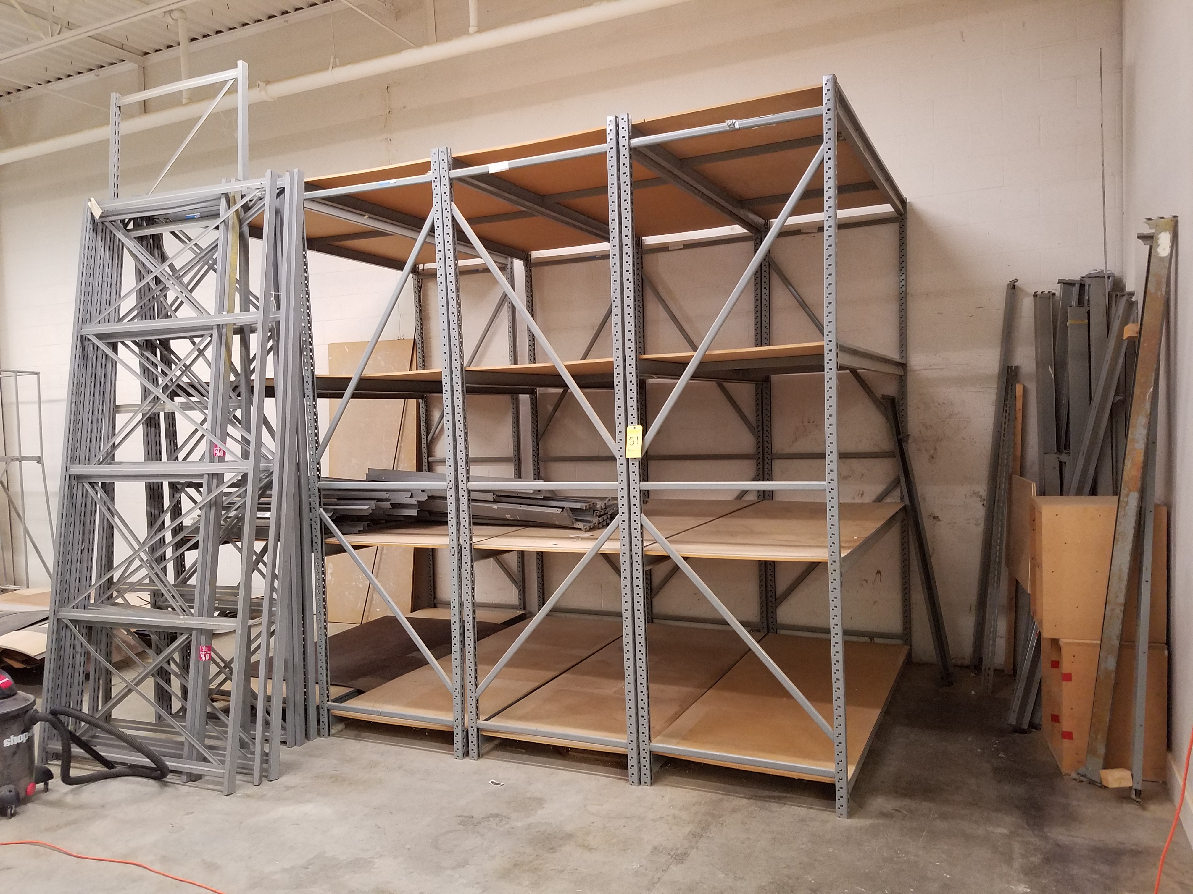 (4) Shelving Units, 36 in Deep x 96 in Wide x 10 ft. High, Additional ...