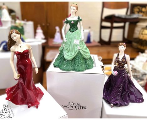 Royal Worcester: Four boxed figurines, 'Juliet' limited to 2007 with certificate, 'Susannah' 2011 figure of the year with cer