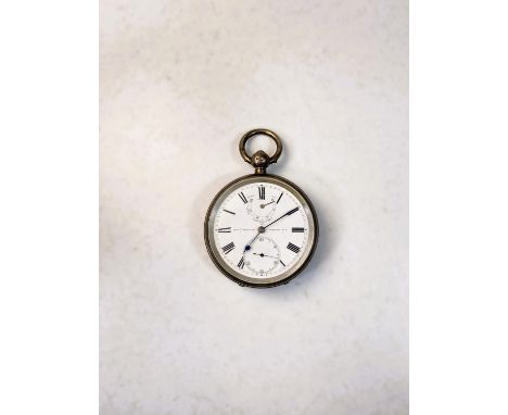 An open faced key wound gent's silver cased chronometer / pocket watch by Sam Wooton, London.Condition report for lot 655 The