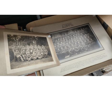 R. G. A. Newcastle 1915, a contemporary photograph of A &amp; B subsections, 33 x 46cm overall, another photo of West Riding 