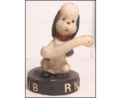 A vintage 1950's Sooty Show Sweep charity collection box of the external floorstanding type. Notation to base for the RNIB. M