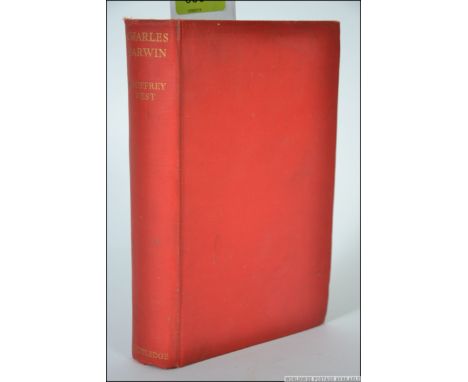 Charles Darwin, West, G.. London, 1937. The Fragmentary Man. First Edition. Red cloth covers, with gilt titles to spine. Dedi