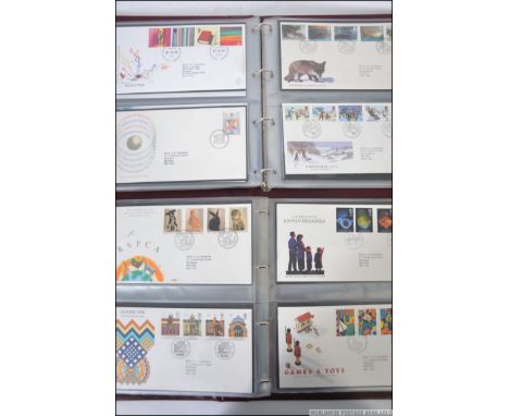 A collection of two albums of First Day issues dating from the 1980's and 1990's