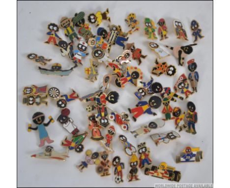 An excellent collection of enamel badges - Robertsons gollies / gollywogs, Approx 56 in total to include sports, car, judge, 