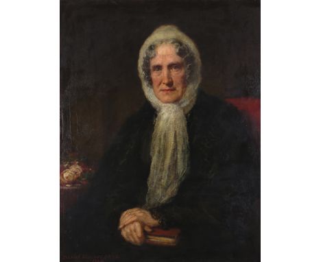 Daniel MacNee P.R.S.A. (1806-1886) Portrait of a lady, half length Signed and dated 1880 Oil on canvas 90 x 70cm; 35½ x 27½in