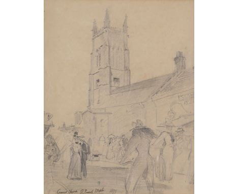 Robert Ponsonby Staples (1853-1943) Cromer Church Signed, titled and dated 1899 Pencil on buff paper 31 x 24cm; 12 x 9½in Pro