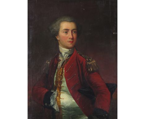 English School c.1800 Portrait of an officer, half length Oil on canvas 83 x 66cm; 32¾ x 26in ++Old lining, a few small areas
